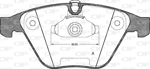 Open Parts BPA0857.00 - Kit de plaquettes de frein, frein à disque cwaw.fr