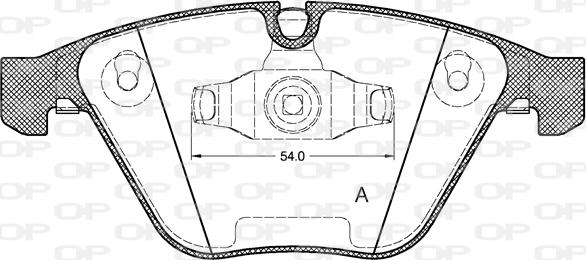 Open Parts BPA0857.10 - Kit de plaquettes de frein, frein à disque cwaw.fr