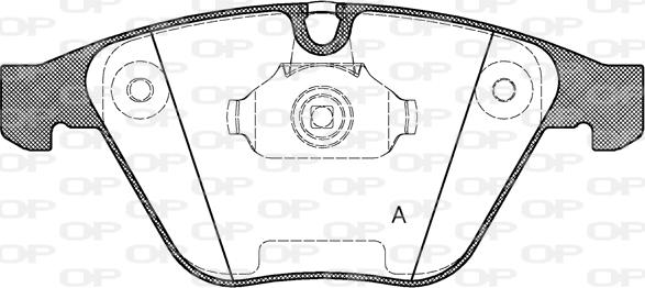 Open Parts BPA0857.30 - Kit de plaquettes de frein, frein à disque cwaw.fr