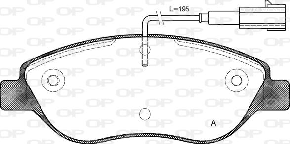 Open Parts BPA0860.01 - Kit de plaquettes de frein, frein à disque cwaw.fr