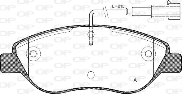 Open Parts BPA0860.02 - Kit de plaquettes de frein, frein à disque cwaw.fr