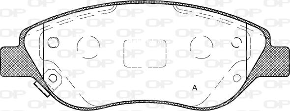 Open Parts BPA0860.12 - Kit de plaquettes de frein, frein à disque cwaw.fr