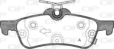 Open Parts BPA0862.12 - Kit de plaquettes de frein, frein à disque cwaw.fr