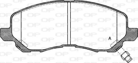 Open Parts BPA0804.12 - Kit de plaquettes de frein, frein à disque cwaw.fr