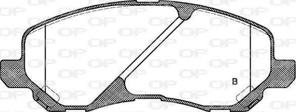 Open Parts BPA0804.20 - Kit de plaquettes de frein, frein à disque cwaw.fr