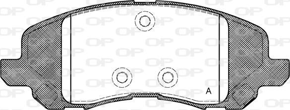 Open Parts BPA0804.20 - Kit de plaquettes de frein, frein à disque cwaw.fr