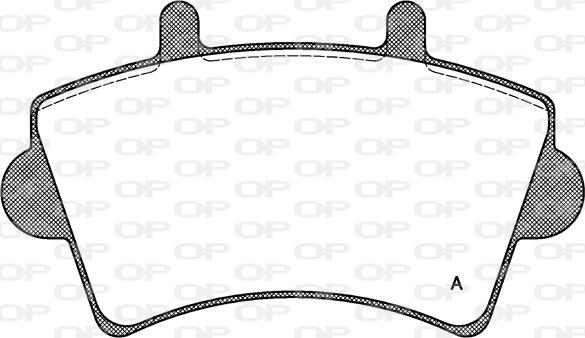 Open Parts BPA0819.00 - Kit de plaquettes de frein, frein à disque cwaw.fr