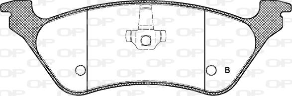 Open Parts BPA0811.00 - Kit de plaquettes de frein, frein à disque cwaw.fr