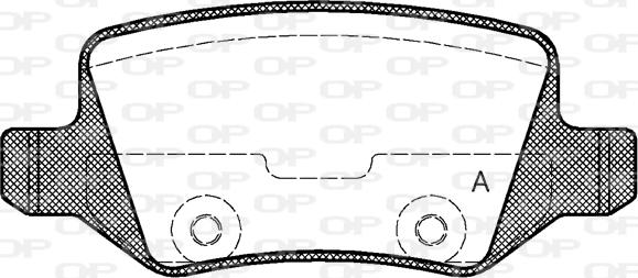 Open Parts BPA0818.00 - Kit de plaquettes de frein, frein à disque cwaw.fr