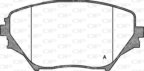 Open Parts BPA0813.00 - Kit de plaquettes de frein, frein à disque cwaw.fr