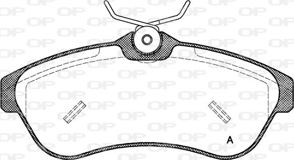 Open Parts BPA0880.00 - Kit de plaquettes de frein, frein à disque cwaw.fr