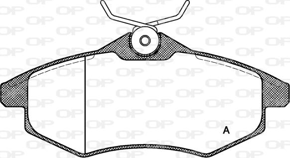 Open Parts BPA0881.00 - Kit de plaquettes de frein, frein à disque cwaw.fr