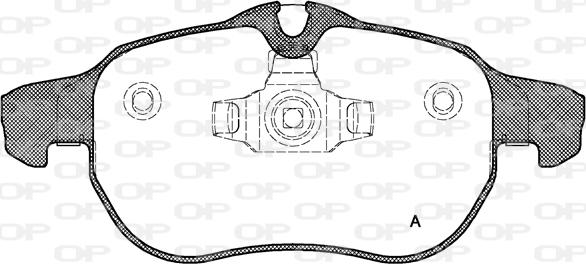 Open Parts BPA0888.00 - Kit de plaquettes de frein, frein à disque cwaw.fr