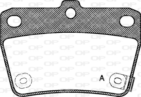 Open Parts BPA0839.02 - Kit de plaquettes de frein, frein à disque cwaw.fr