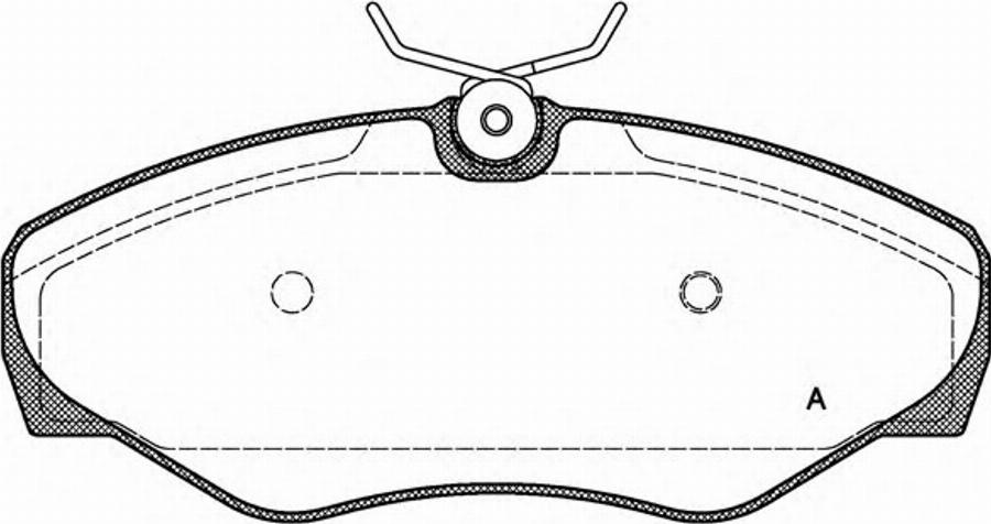 Open Parts BPA083400 - Kit de plaquettes de frein, frein à disque cwaw.fr