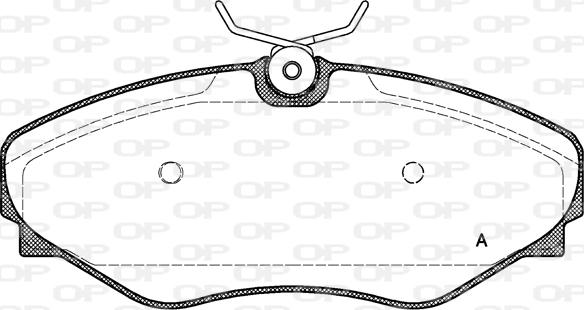 Open Parts BPA0834.20 - Kit de plaquettes de frein, frein à disque cwaw.fr