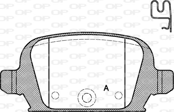 Open Parts BPA0835.02 - Kit de plaquettes de frein, frein à disque cwaw.fr