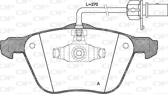 Open Parts BPA0836.02 - Kit de plaquettes de frein, frein à disque cwaw.fr