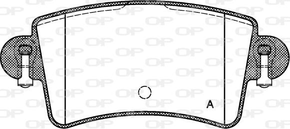 Open Parts BPA0833.00 - Kit de plaquettes de frein, frein à disque cwaw.fr