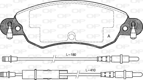 Open Parts BPA0829.04 - Kit de plaquettes de frein, frein à disque cwaw.fr