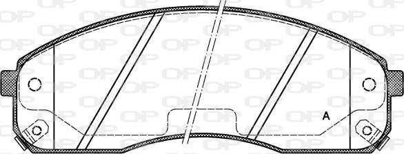 Open Parts BPA0821.02 - Kit de plaquettes de frein, frein à disque cwaw.fr