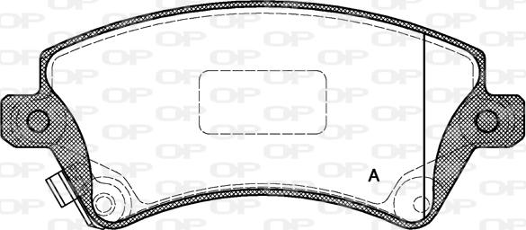 Open Parts BPA0822.12 - Kit de plaquettes de frein, frein à disque cwaw.fr