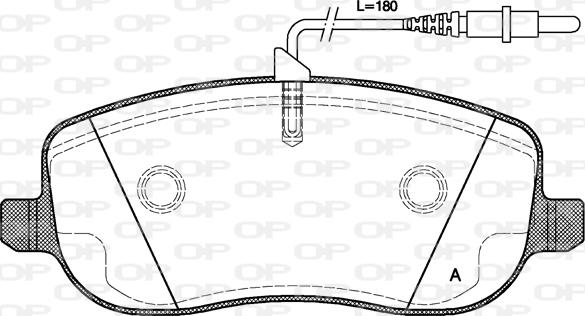 Open Parts BPA0879.12 - Kit de plaquettes de frein, frein à disque cwaw.fr