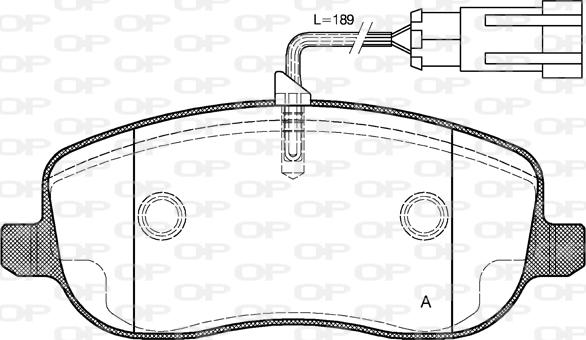 Open Parts BPA0879.31 - Kit de plaquettes de frein, frein à disque cwaw.fr