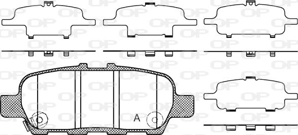 Open Parts BPA0876.41 - Kit de plaquettes de frein, frein à disque cwaw.fr