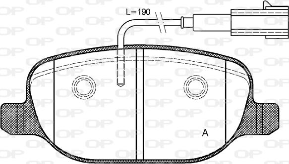 Open Parts BPA0878.02 - Kit de plaquettes de frein, frein à disque cwaw.fr