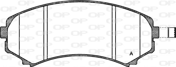 Open Parts BPA0396.10 - Kit de plaquettes de frein, frein à disque cwaw.fr