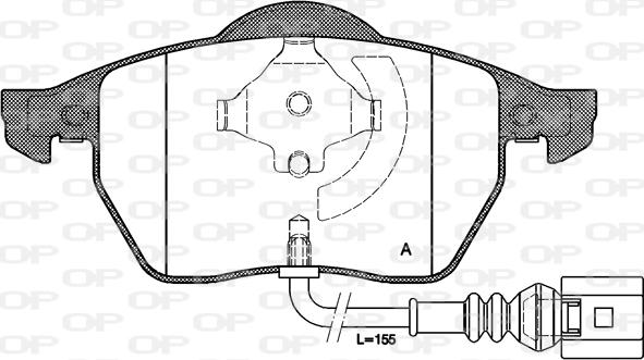 Open Parts BPA0390.41 - Kit de plaquettes de frein, frein à disque cwaw.fr