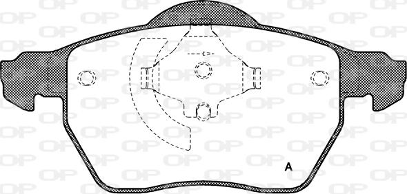 Open Parts BPA0390.50 - Kit de plaquettes de frein, frein à disque cwaw.fr