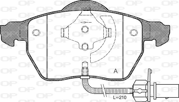 Open Parts BPA0390.52 - Kit de plaquettes de frein, frein à disque cwaw.fr