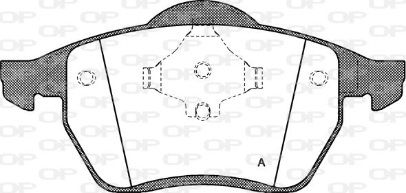 Open Parts BPA0390.00 - Kit de plaquettes de frein, frein à disque cwaw.fr