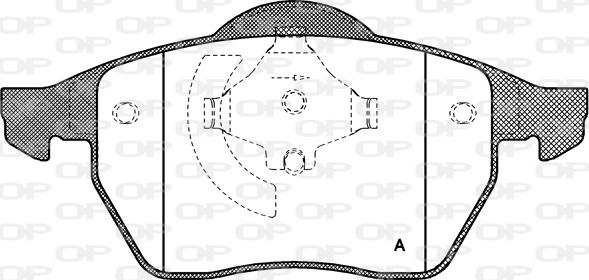 Open Parts BPA0390.01 - Kit de plaquettes de frein, frein à disque cwaw.fr