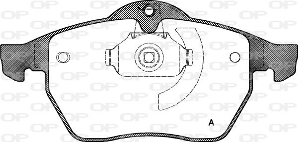 Open Parts BPA0390.10 - Kit de plaquettes de frein, frein à disque cwaw.fr