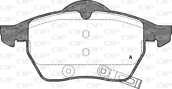 Open Parts BPA0390.32 - Kit de plaquettes de frein, frein à disque cwaw.fr