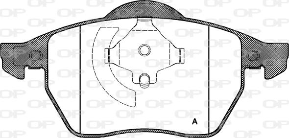 Open Parts BPA0390.20 - Kit de plaquettes de frein, frein à disque cwaw.fr