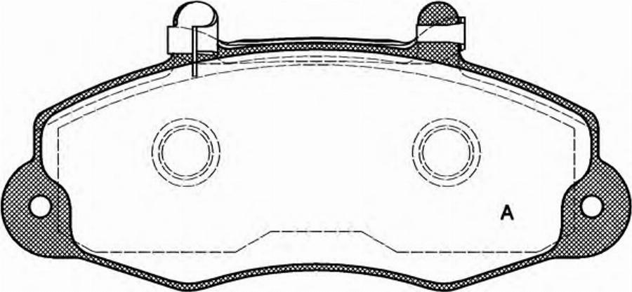 Open Parts BPA0391.02 - Kit de plaquettes de frein, frein à disque cwaw.fr