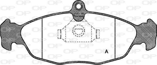 Open Parts BPA0393.00 - Kit de plaquettes de frein, frein à disque cwaw.fr