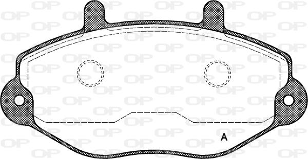 Open Parts BPA0392.00 - Kit de plaquettes de frein, frein à disque cwaw.fr