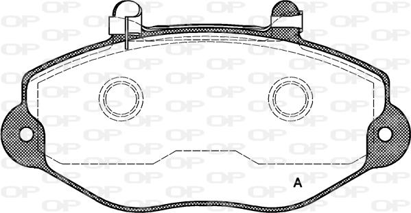 Open Parts BPA0392.02 - Kit de plaquettes de frein, frein à disque cwaw.fr