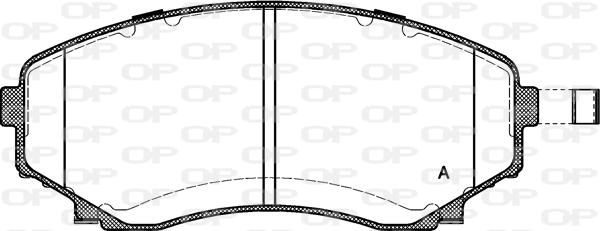 Open Parts BPA0397.22 - Kit de plaquettes de frein, frein à disque cwaw.fr