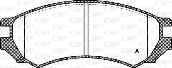 Open Parts BPA0344.00 - Kit de plaquettes de frein, frein à disque cwaw.fr