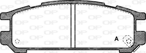 Open Parts BPA0342.02 - Kit de plaquettes de frein, frein à disque cwaw.fr