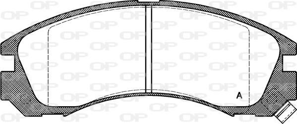 Open Parts BPA0354.02 - Kit de plaquettes de frein, frein à disque cwaw.fr