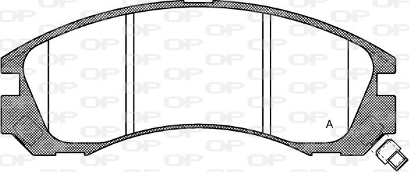 Open Parts BPA0354.32 - Kit de plaquettes de frein, frein à disque cwaw.fr