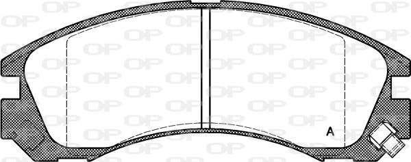 Open Parts BPA0354.22 - Kit de plaquettes de frein, frein à disque cwaw.fr