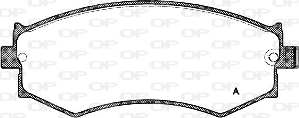 Open Parts BPA0350.04 - Kit de plaquettes de frein, frein à disque cwaw.fr